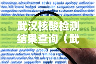 武汉核酸检测结果查询（武汉核酸检测结果查询小程序）