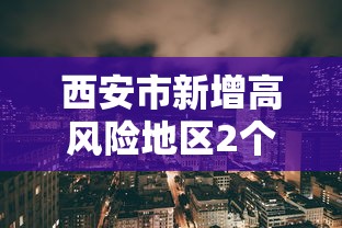西安市新增高风险地区2个(西安市高风险区域) 西安市新增高风险地区2个(西安市高风险区域)